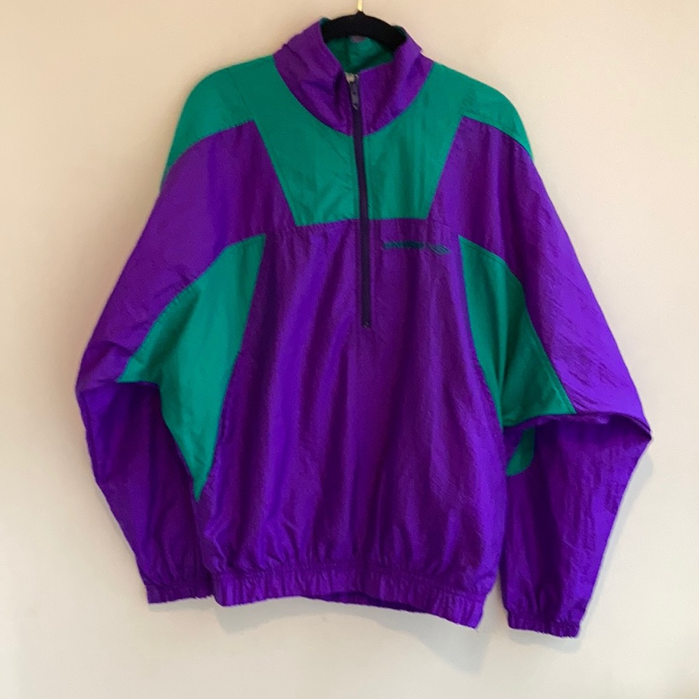 Umbro Vintage 90s Half Zip Pullover Colorful Jacket Small